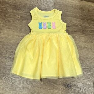 Yellow Sleeveless Dress with tutu 🐰